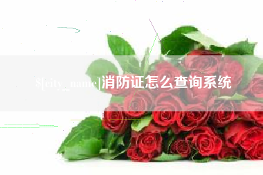 黄骅消防证怎么查询系统