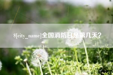黄骅全国消防日是第几天？