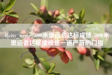 黄骅5000米奥运会达标成绩-5000米奥运会达标成绩是一道严苛的门槛