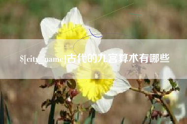 黄骅古代的九宫算术有哪些