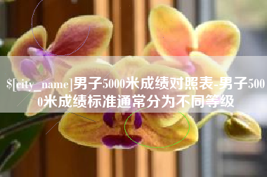 黄骅男子5000米成绩对照表-男子5000米成绩标准通常分为不同等级
