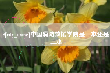 黄骅中国消防救援学院是一本还是二本