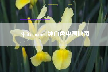 黄骅纯白色中国地图
