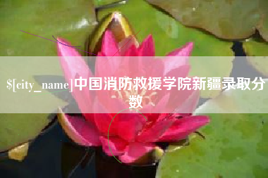 黄骅中国消防救援学院新疆录取分数