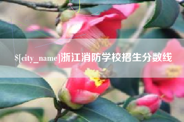 黄骅浙江消防学校招生分数线