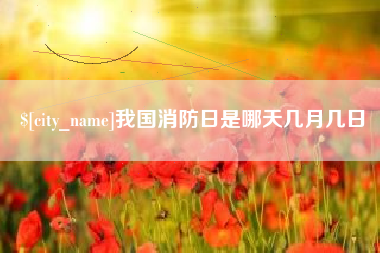 黄骅我国消防日是哪天几月几日