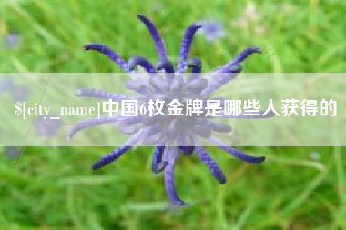 黄骅中国6枚金牌是哪些人获得的