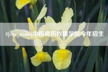 黄骅中国消防救援学院今年招生