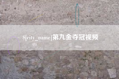 黄骅第九金夺冠视频