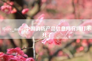 黄骅中国消防产品信息网官网打不开了