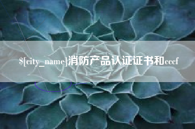黄骅消防产品认证证书和cccf