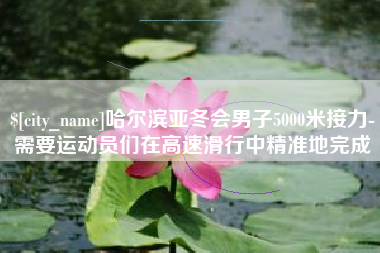 黄骅哈尔滨亚冬会男子5000米接力-需要运动员们在高速滑行中精准地完成
