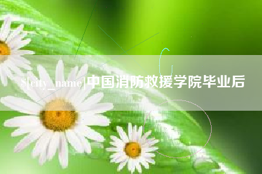 黄骅中国消防救援学院毕业后