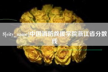黄骅中国消防救援学院浙江省分数线
