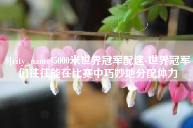 黄骅5000米世界冠军配速-世界冠军们往往能在比赛中巧妙地分配体力
