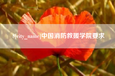 黄骅中国消防救援学院要求