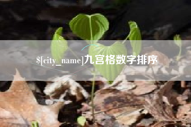 黄骅九宫格数字排序