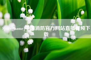 黄骅中国消防官方网站直播视频下载