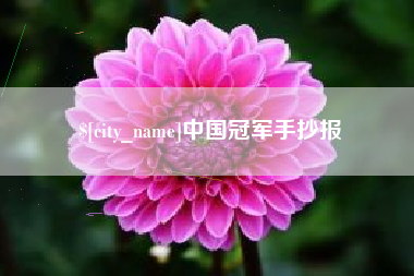 黄骅中国冠军手抄报
