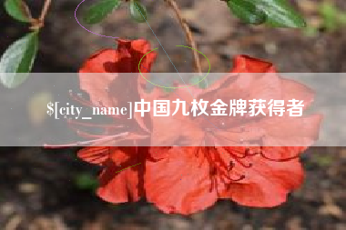 黄骅中国九枚金牌获得者