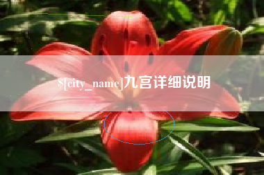黄骅九宫详细说明
