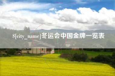 黄骅冬运会中国金牌一览表