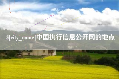 黄骅中国执行信息公开网的地点