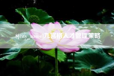 黄骅九宫格人才管理策略
