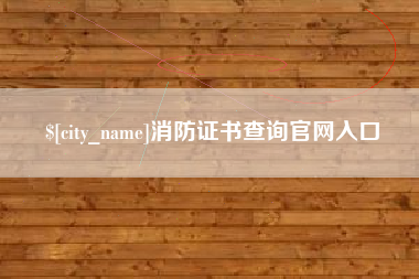 黄骅消防证书查询官网入口