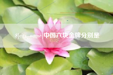 黄骅中国六块金牌分别是