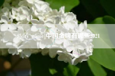 黄骅中国金牌有哪些2021