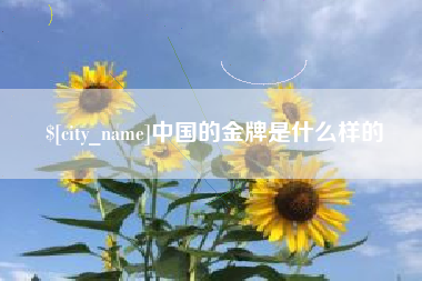 黄骅中国的金牌是什么样的